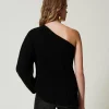 pull_alice_en_laine_et_ca_3.webp Pulls Et Cardigans*TWINSET Milano Pull «Alice» En Laine Et Cachemire Noir