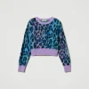 Pulls Et Cardigans*TWINSET Milano Pull Boxy MYFO En Maille Jacquard Jacquard Multicolore Léopard