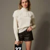 pull_col_roul_en_laine_et_0.webp Pulls Et Cardigans*TWINSET Milano Pull Col Roulé En Laine Et Cachemire Blanc « Old White »