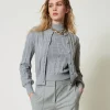 pull_en_coton_et_cachemir_5.webp Pulls Et Cardigans*TWINSET Milano Pull En Coton Et Cachemire Avec Logo Gris Chiné Foncé