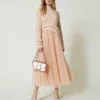 Pulls Et Cardigans*TWINSET Milano Pull En Mohair Mélangé Avec Différents Points Rose « Peach Pink »