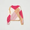 pull_jacquard_argyle_en_l_1.webp Pulls Et Cardigans*TWINSET Milano Pull Jacquard Argyle En Laine Mélangée Jacquard Argyle Rose
