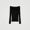 Pulls Et Cardigans*TWINSET Milano Pull épaules Dénudées En Viscose Noir