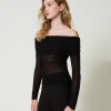 Pulls Et Cardigans*TWINSET Milano Pull épaules Dénudées En Viscose Noir