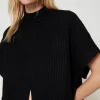Ponchos*TWINSET Milano Pull Poncho Côtelé Noir