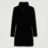 robe_courte_en_maille_eff_1.webp Robes*TWINSET Milano Robe Courte En Maille Effet Fourrure Noir