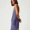 robe_courte_myfo_avec_fra_0.webp Robes De Cérémonie | Robes Élégantes*TWINSET Milano Robe Courte MYFO Avec Franges Pale Purple