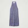 robe_courte_myfo_avec_fra_1.webp Robes De Cérémonie | Robes Élégantes*TWINSET Milano Robe Courte MYFO Avec Franges Pale Purple