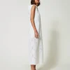robe_longue_avec_sequins__2.webp Robes Longues*TWINSET Milano Robe Longue Avec Sequins All-over Blanc "Papers"