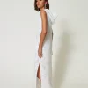 robe_longue_avec_sequins__4.webp Robes Longues*TWINSET Milano Robe Longue Avec Sequins All-over Blanc "Papers"