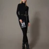 robe_longue_en_maille_ave_0.webp Robes En Maille | Robes Longues*TWINSET Milano Robe Longue En Maille Avec Ajour Noir
