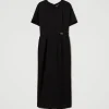 robe_midi_avec_bride_oval_1.webp Robes De Cérémonie | Robes Élégantes*TWINSET Milano Robe Midi Avec Bride Oval T Noir