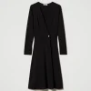 robe_midi_en_jersey_crp_1.webp Robes Midi*TWINSET Milano Robe Midi En Jersey Crêpé Noir