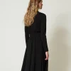 robe_midi_en_jersey_crp_3.webp Robes Midi*TWINSET Milano Robe Midi En Jersey Crêpé Noir