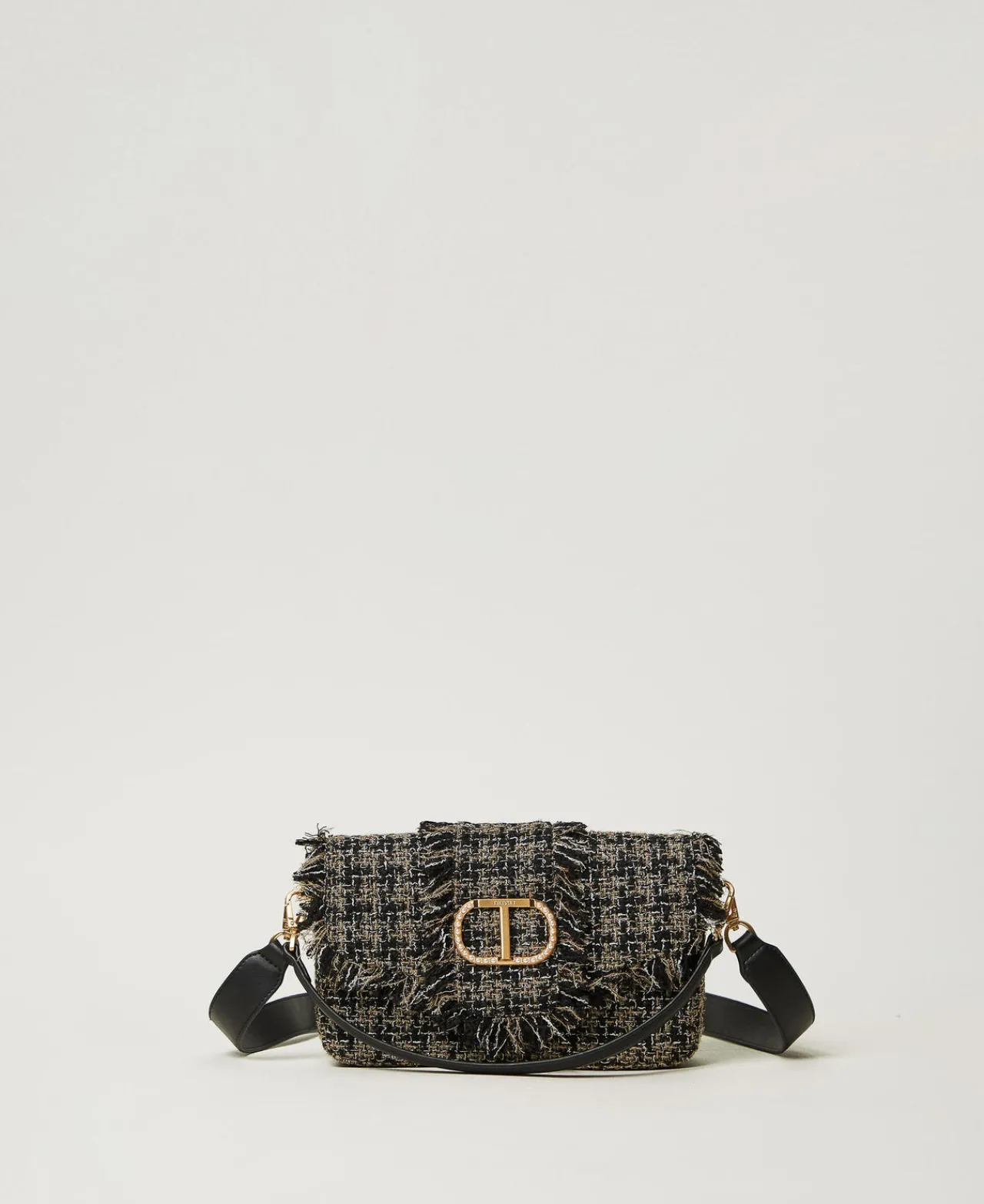 sac__bandoulire_amie_moye_0-3.webp Sacs Porté Épaule | Sacs À Bandoulière*TWINSET Milano Sac à Bandoulière «Amie» Moyen En Tweed Noir