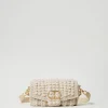 Sacs Porté Épaule | Sacs À Bandoulière*TWINSET Milano Sac à Bandoulière «Amie» Moyen En Tricot Blanc « White Cream »