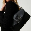 Sacs Porté Épaule | Sacs À Bandoulière*TWINSET Milano Sac à Bandoulière «Amie» Moyen En Cuir Nappa Noir