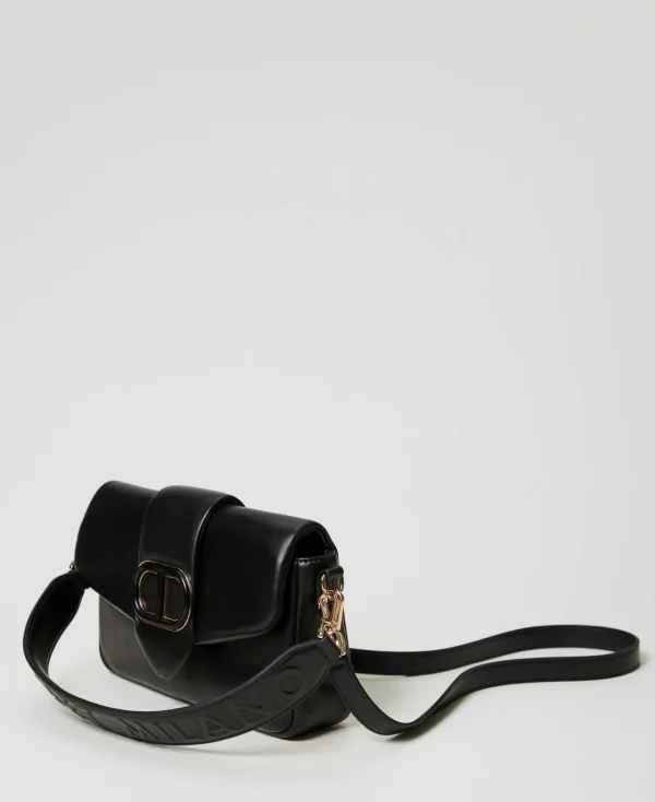 Sacs Porté Épaule | Sacs À Bandoulière*TWINSET Milano Sac à Bandoulière «Amie» Moyen En Cuir Nappa Noir