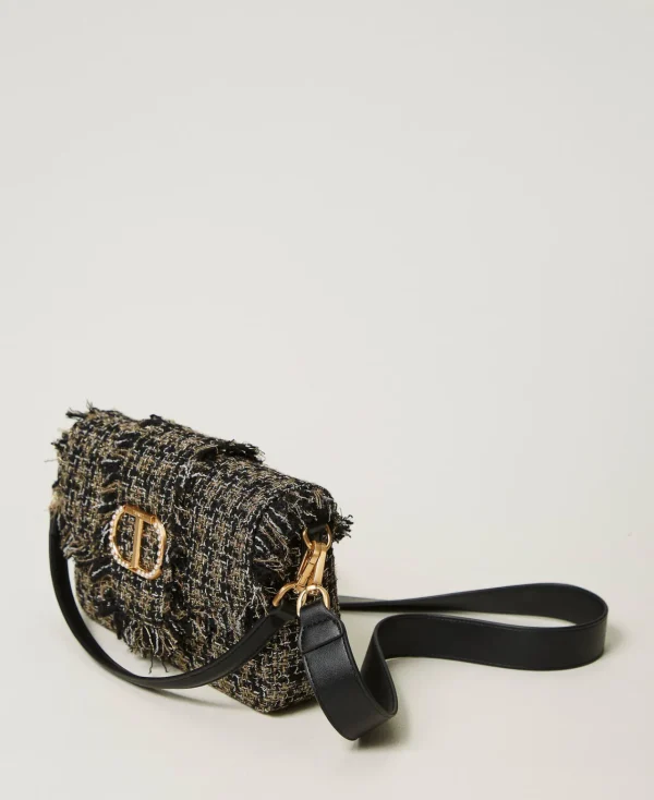 Sacs Porté Épaule | Sacs À Bandoulière*TWINSET Milano Sac à Bandoulière «Amie» Moyen En Tweed Noir