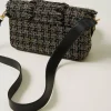 Sacs Porté Épaule | Sacs À Bandoulière*TWINSET Milano Sac à Bandoulière «Amie» Moyen En Tweed Noir