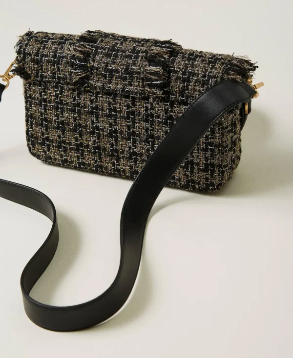 Sacs Porté Épaule | Sacs À Bandoulière*TWINSET Milano Sac à Bandoulière «Amie» Moyen En Tweed Noir