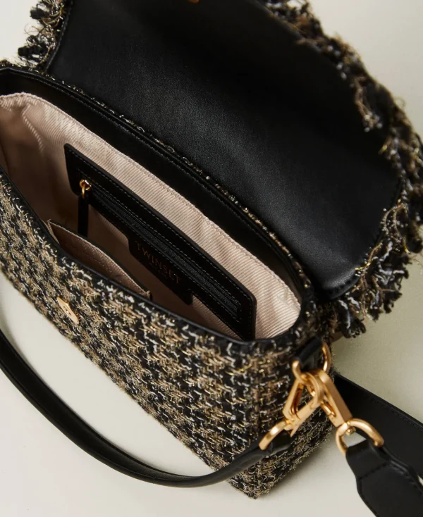 Sacs Porté Épaule | Sacs À Bandoulière*TWINSET Milano Sac à Bandoulière «Amie» Moyen En Tweed Noir