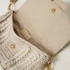 Sacs Porté Épaule | Sacs À Bandoulière*TWINSET Milano Sac à Bandoulière «Amie» Moyen En Tricot Blanc « White Cream »