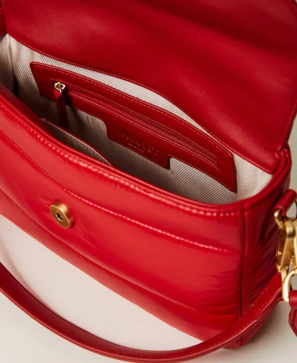 sac__bandoulire_amie_ski__4.webp Sacs Porté Épaule | Sacs À Bandoulière*TWINSET Milano Sac à Bandoulière «Amie Ski» Moyen En Nylon Rouge Vénitien