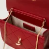 sac__bandoulire_avec_ferm_4.webp Mini Sacs | Sacs Porté Épaule*TWINSET Milano Sac à Bandoulière Avec Fermeture Oval T Rouge Pompéien