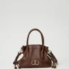 Sacs Porté Épaule | Sacs À Bandoulière*TWINSET Milano Sac à Bandoulière Avec Oval T Et Cordon De Serrage Coffee Chocolate