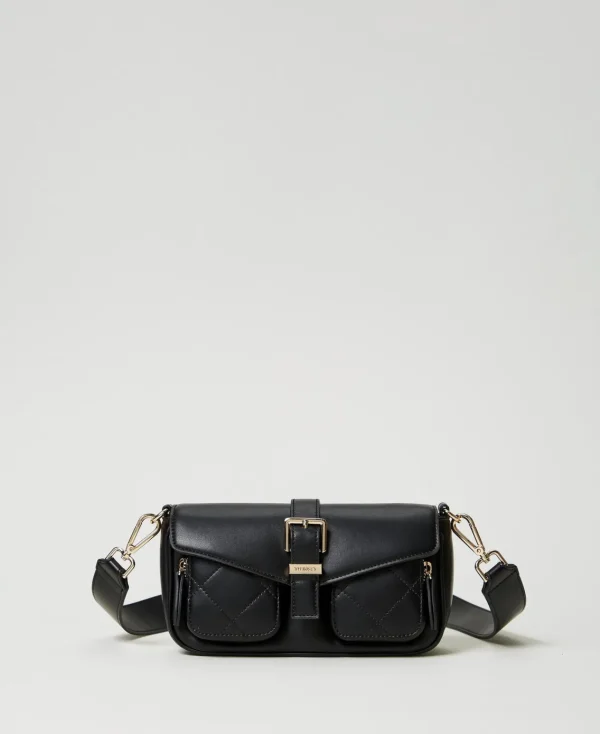 Sacs Porté Épaule | Sacs À Bandoulière*TWINSET Milano Sac à Bandoulière Avec Poches Matelassées Noir