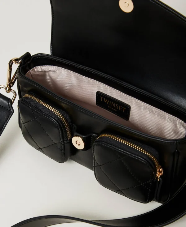 Sacs Porté Épaule | Sacs À Bandoulière*TWINSET Milano Sac à Bandoulière Avec Poches Matelassées Noir