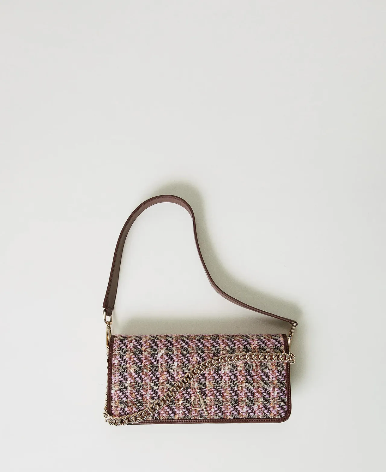 sac__bandoulire_avec_tiss_0.webp Sacs Porté Épaule | Sacs À Bandoulière*TWINSET Milano Sac à Bandoulière Avec Tissu Bouclé Multicolore Pink Tulle Bouclé