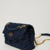 Sacs Porté Épaule | Sacs À Main*TWINSET Milano Sac à Bandoulière «Dreamy» Moyen En Tweed Bouclé Bleu Denim/Noir