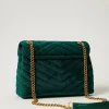Sacs Porté Épaule | Sacs À Bandoulière*TWINSET Milano Sac à Bandoulière «Dreamy» Moyen En Velours Vert « Monstera Green »