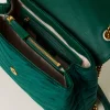 Sacs Porté Épaule | Sacs À Bandoulière*TWINSET Milano Sac à Bandoulière «Dreamy» Moyen En Velours Vert « Monstera Green »