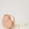 Sacs Porté Épaule | Sacs À Main*TWINSET Milano Sac à Bandoulière En Cœur «Mon Amour» Rose Poudre