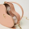 Sacs Porté Épaule | Sacs À Main*TWINSET Milano Sac à Bandoulière En Cœur «Mon Amour» Rose Poudre