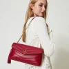 sac__bandoulire_moyen_dre_1.webp Sacs Porté Épaule | Sacs À Bandoulière*TWINSET Milano Sac à Bandoulière Moyen «Dreamy» En Cuir Bordeaux