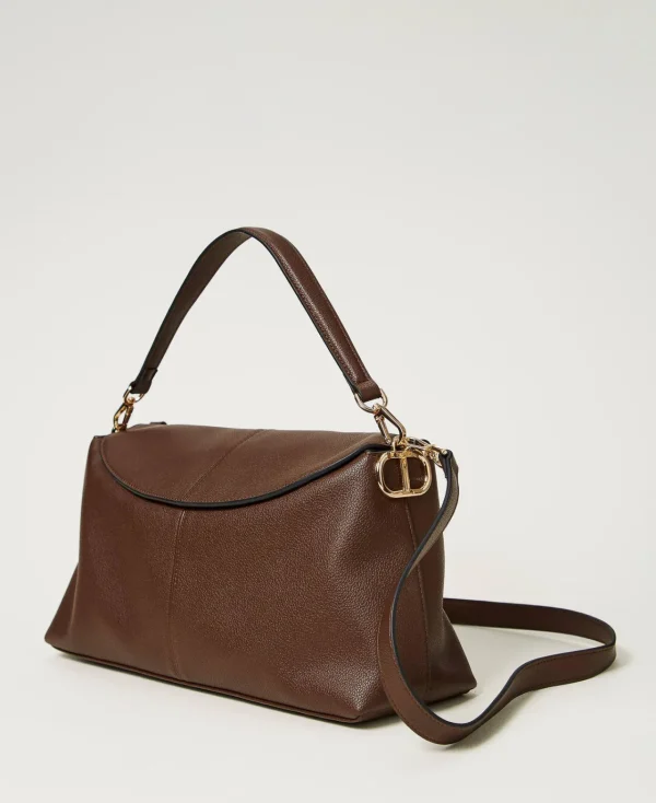 Sacs Porté Épaule | Sacs À Bandoulière*TWINSET Milano Sac à Bandoulière «Taylor» Avec Oval T Coffee Chocolate