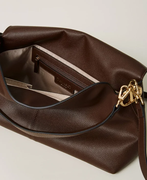 Sacs Porté Épaule | Sacs À Bandoulière*TWINSET Milano Sac à Bandoulière «Taylor» Avec Oval T Coffee Chocolate