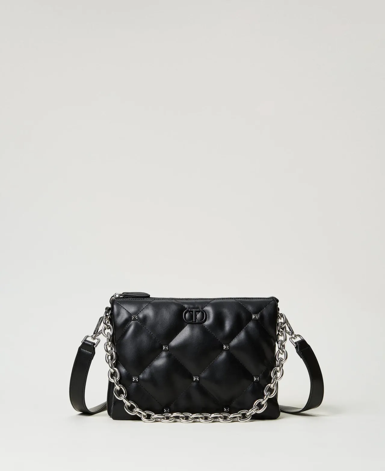 sac__bandoulire_via_manzo_0.webp Sacs Porté Épaule | Sacs À Bandoulière*TWINSET Milano Sac à Bandoulière «Via Manzoni» Avec Clous Noir
