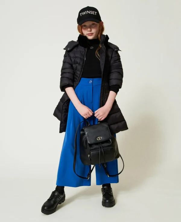 Accessoires*TWINSET Milano Sac à Dos Avec Poche Et Oval T Noir