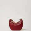 sac_mini_croissant_avec_f_0.webp Mini Sacs | Sacs À Main*TWINSET Milano Sac «Mini Croissant» Avec Fermeture Oval T Rouge Pompéien