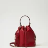 Sacs Porté Épaule | Sacs À Main*TWINSET Milano Sac Seau Avec Boucle Oval T Rouge Pompéien