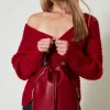 Sacs Porté Épaule | Sacs À Main*TWINSET Milano Sac Seau Avec Boucle Oval T Rouge Pompéien