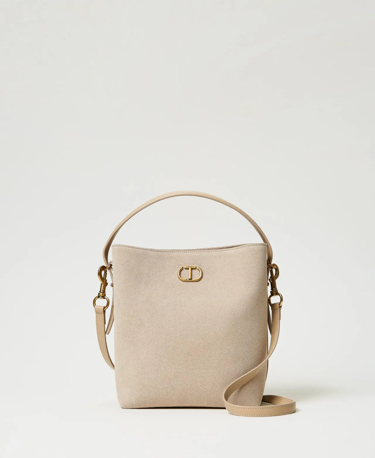 sac_seau_chelsea_en_cuir_0.webp Sacs Porté Épaule | Sacs À Bandoulière*TWINSET Milano Sac Seau «Chelsea» En Cuir Sable