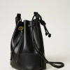 sac_seau_jane_en_cuir_2.webp Sacs Porté Épaule | Sacs À Bandoulière*TWINSET Milano Sac Seau «Jane» En Cuir Noir