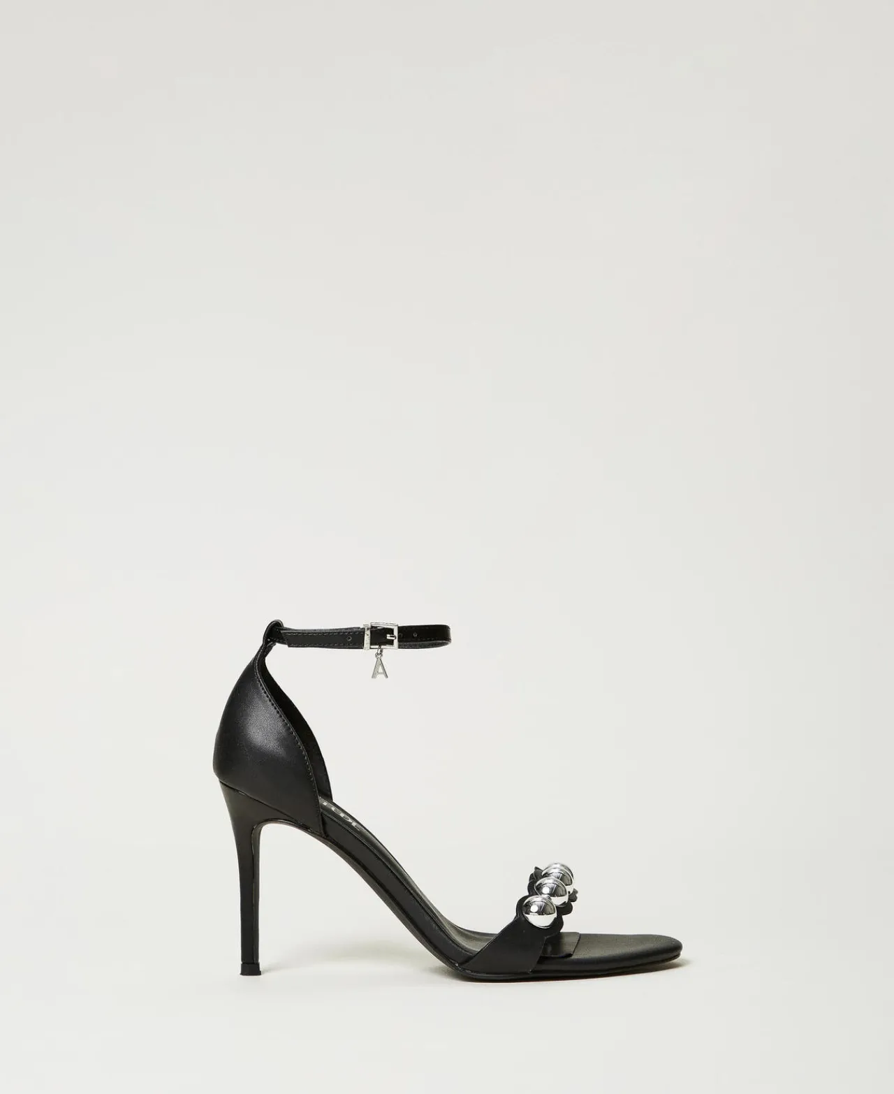 sandales_cloutes_0.webp Chaussures À Talons | Escarpins Et Sandales*TWINSET Milano Sandales Cloutées Noir