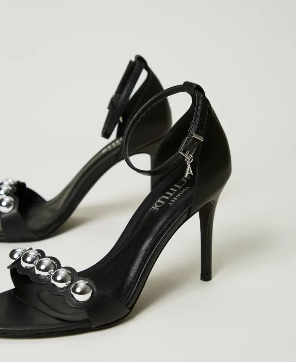 Chaussures À Talons | Escarpins Et Sandales*TWINSET Milano Sandales Cloutées Noir